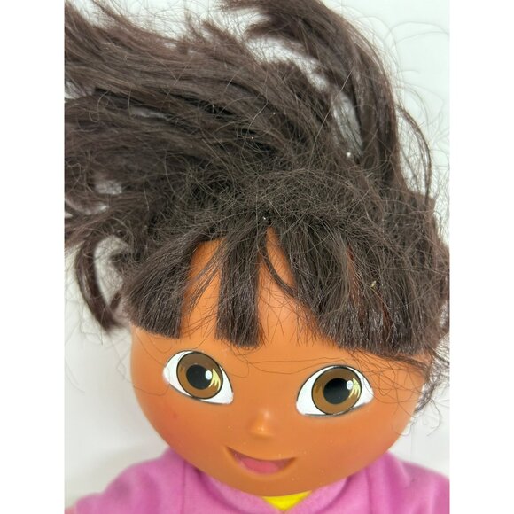 VTG Dora the Explorer Talking Plush Doll – 9.5" Stuffed Toy Vinyl Face / Plastic - Picture 2 of 8